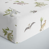 lullypop Fitted Cot Sheet (140x80cm) - Dino